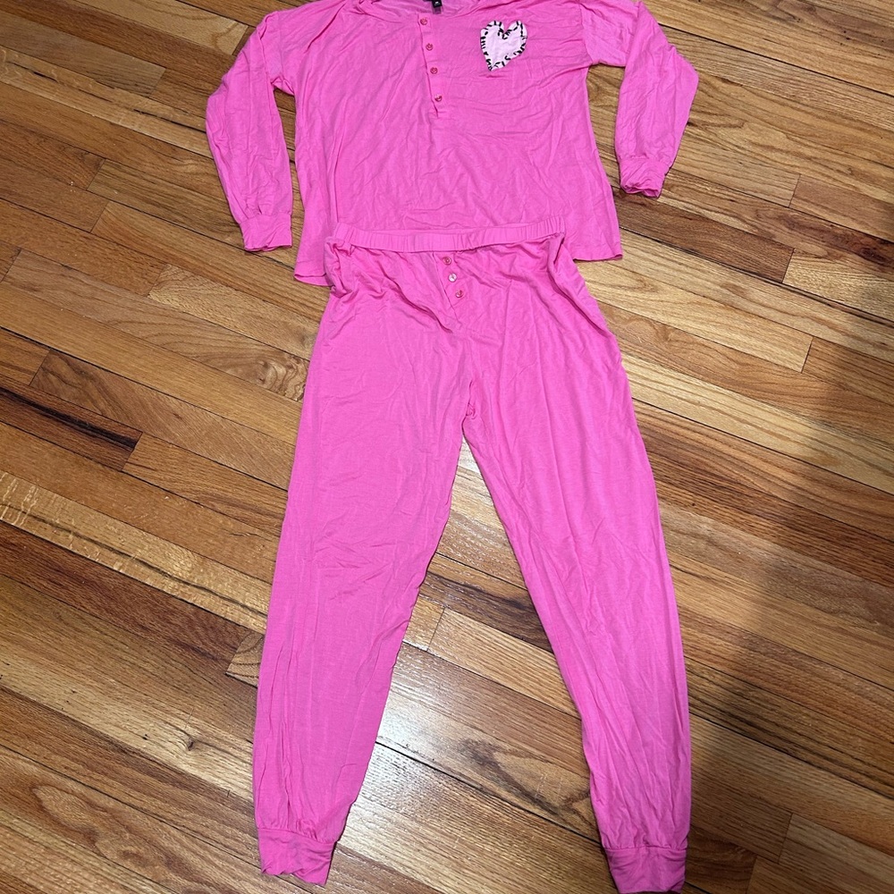 Aqua x Kerri Rosenthal Lounge Set Pink Heart Small
